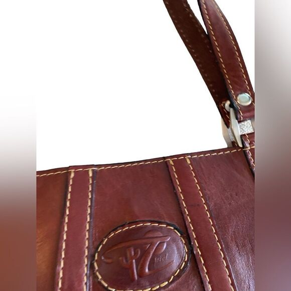 Handmade Mexican Brown Leather Satchel Bag - Picture 2 of 15